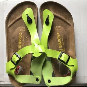 Neon Green Birkenstock